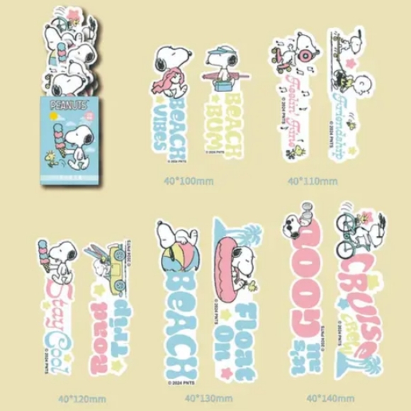 Set 10 Peanuts Snoopy Paper bookmarks - Picture 2 of 9
